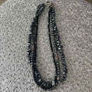 Silpada Black onyx & hematite necklace